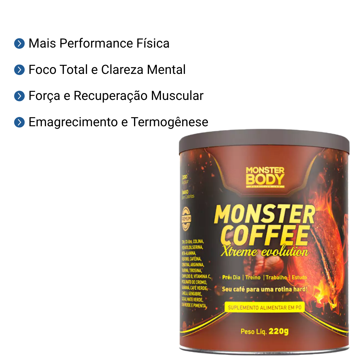 Monster Coffee Xtreme Evolution 220g - Monster Body - Supraervas