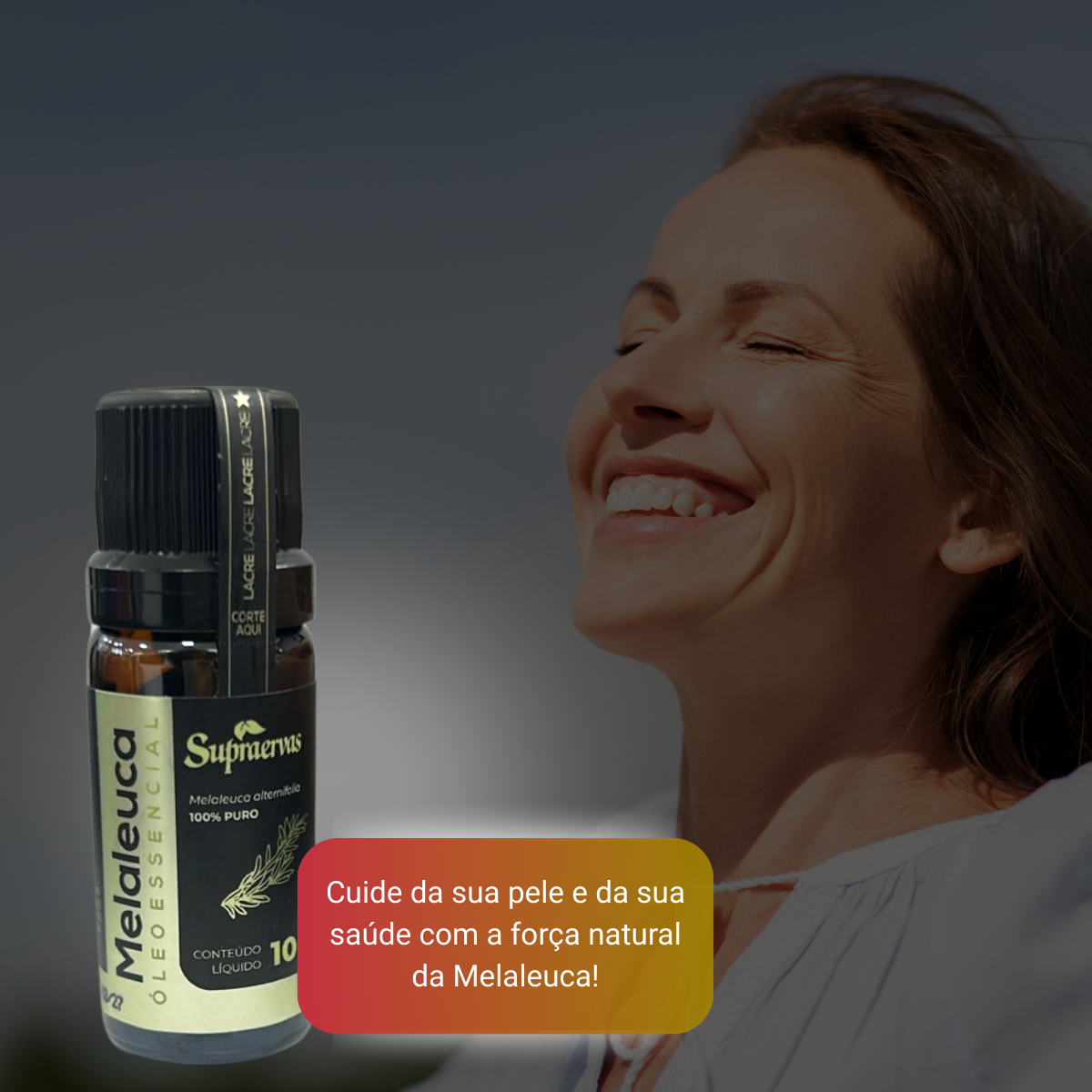Óleo Essencial de Melaleuca 10ml - Supraervas - RareMed Hospitalar