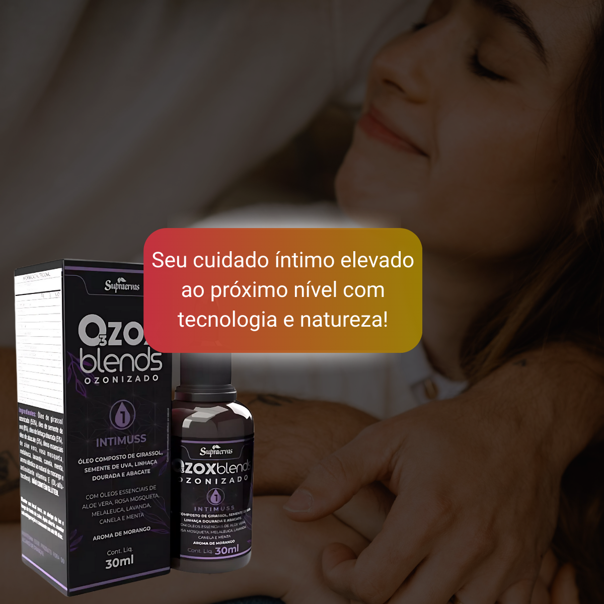 OZOXBlends 01 Intimuss 30ml Morango - Supraervas - RareMed Hospitalar
