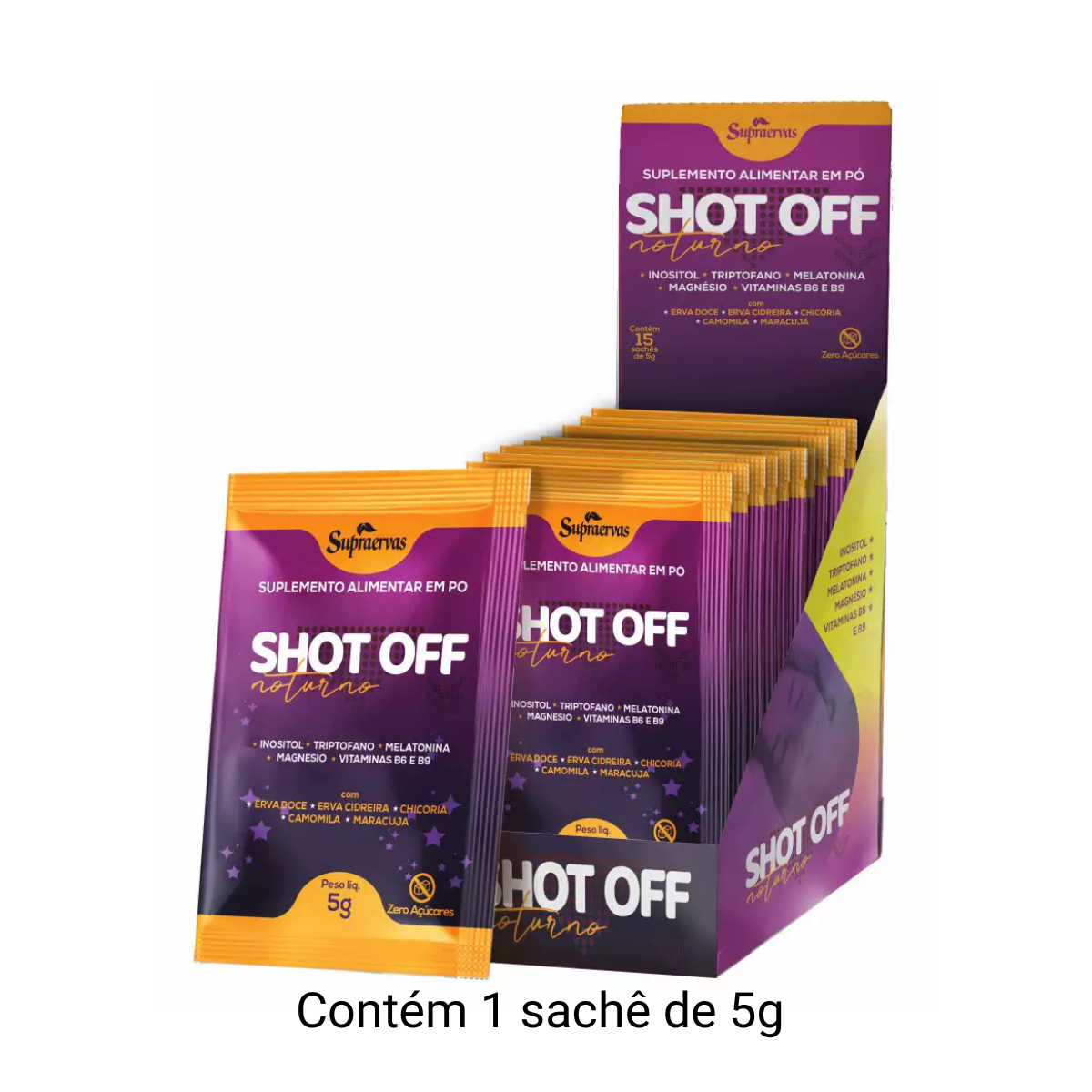 【新品】グロッティ脂肪溶解 CELL SHOT 10ml×5本 Shot Off Noturno com Camomila e Maracujá - - Supraervas - RareMed