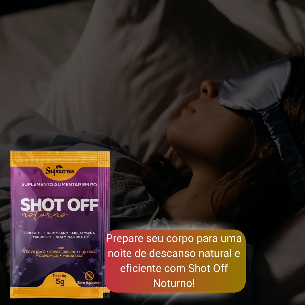 Shot Off Noturno com Camomila e Maracujá - - Supraervas - RareMed
