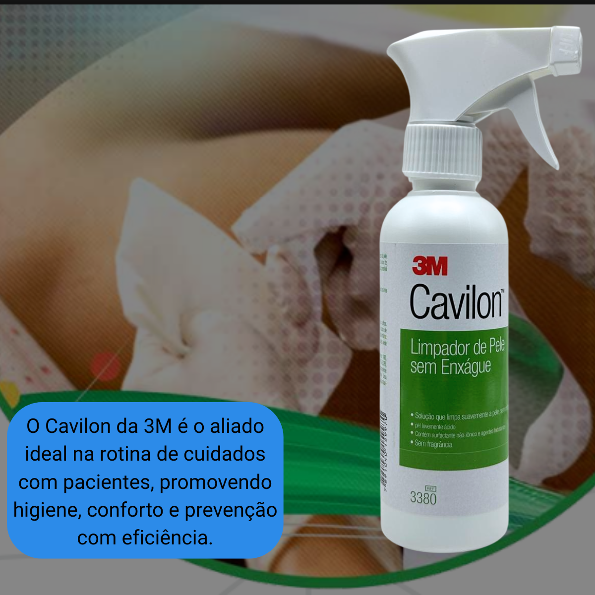 Cavilon Limpador de Pele sem Enxágue 250ml - 3M - Produtos Médicos