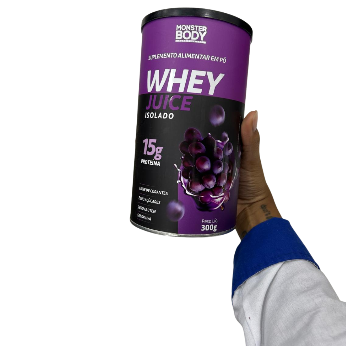 Whey Juice Isolado Uva 300g - Monster Body - Supraervas - Produtos