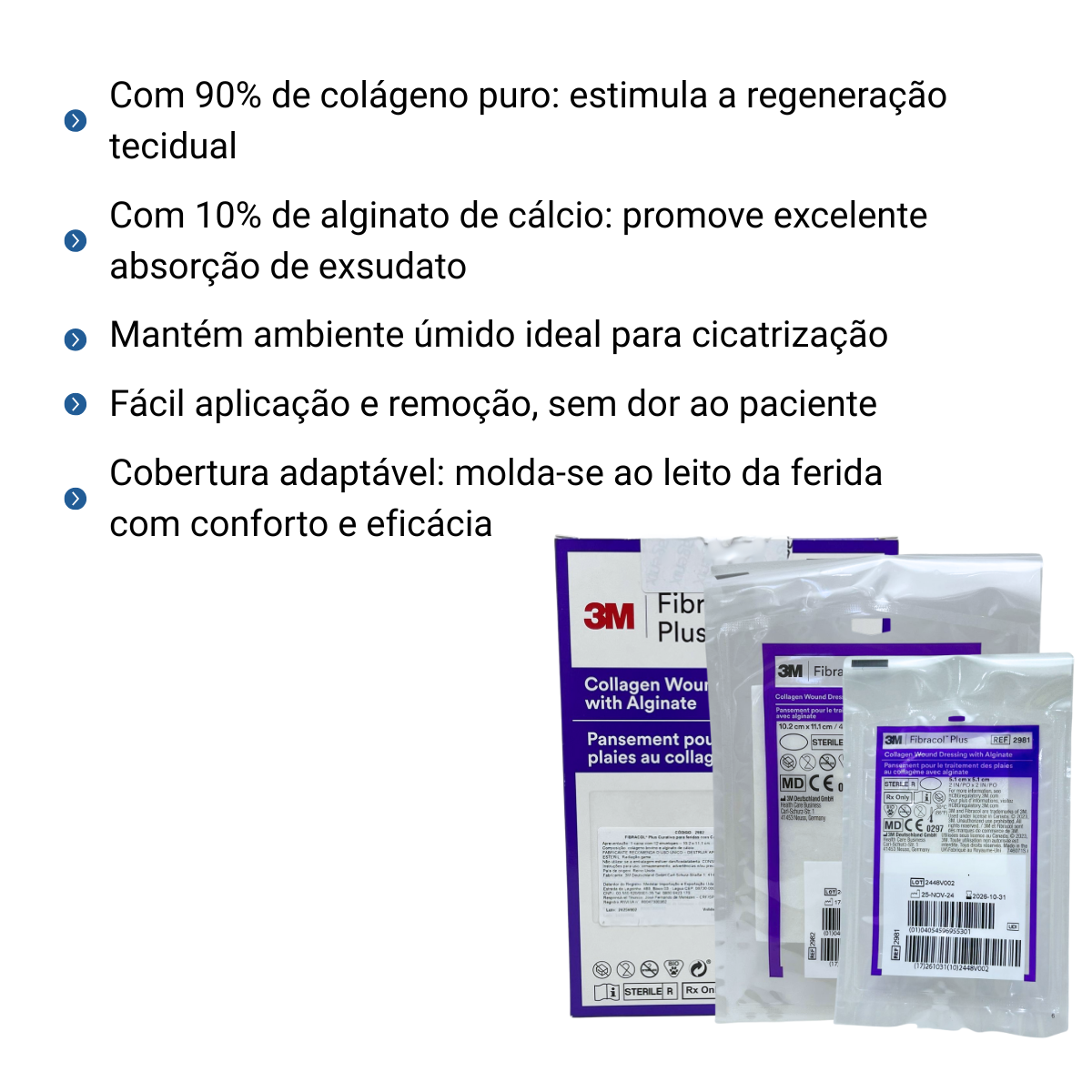 Curativo Fibracol Plus – Unidade - 3M - Produtos Médicos e
