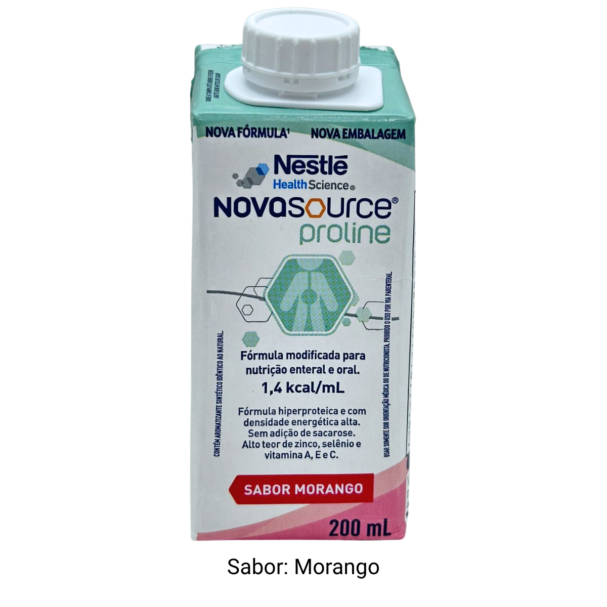 NovaSource Proline Morango 200ml - Nestlé - Produtos Médicos e