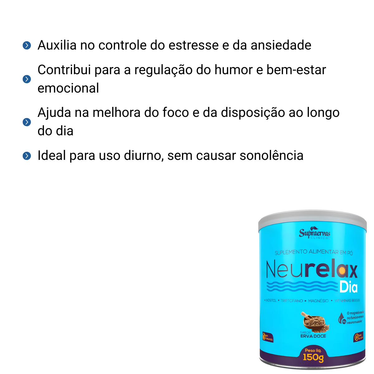 Neurelax Neurelax Dia Sabor Erva Doce 150g - Supraervas - Produtos Médicos e ...