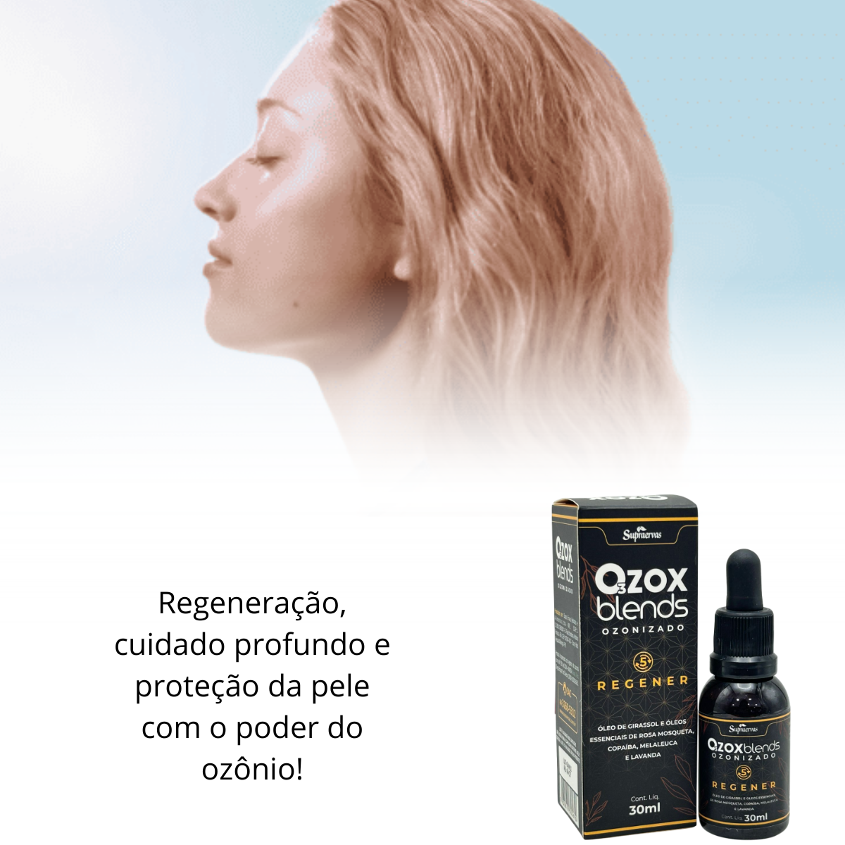 Ozox Blends Ozonizado Regener 30ml - Supraervas - Produtos Médicos