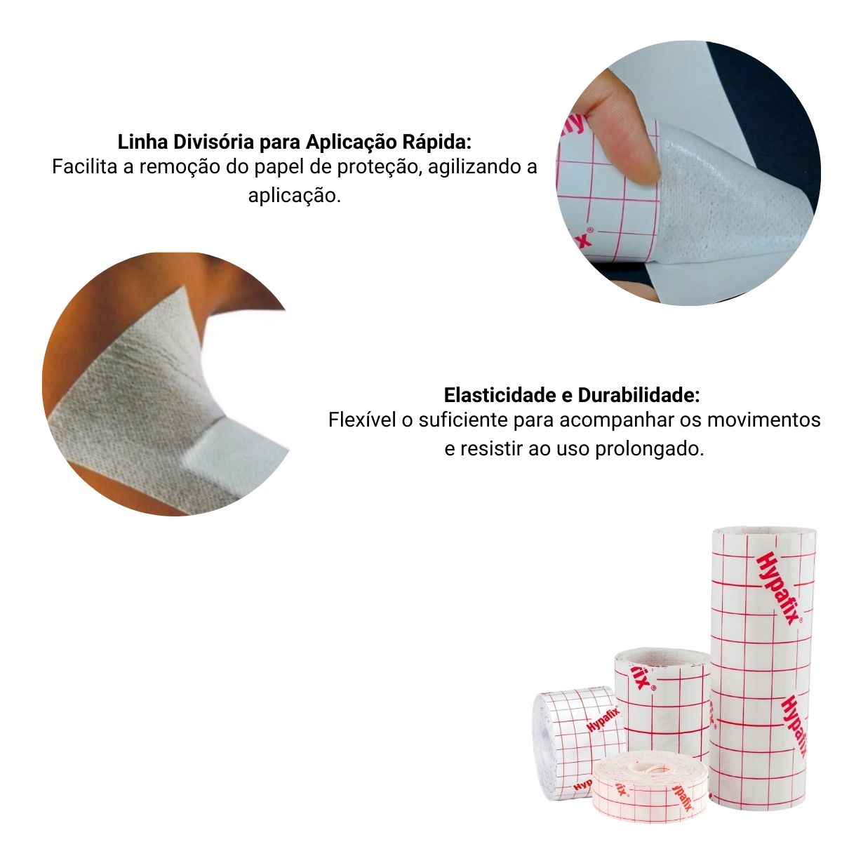 Fita Adesiva Hipoalergênica para Fixação de Curativos Hypafix - BSN Me ...