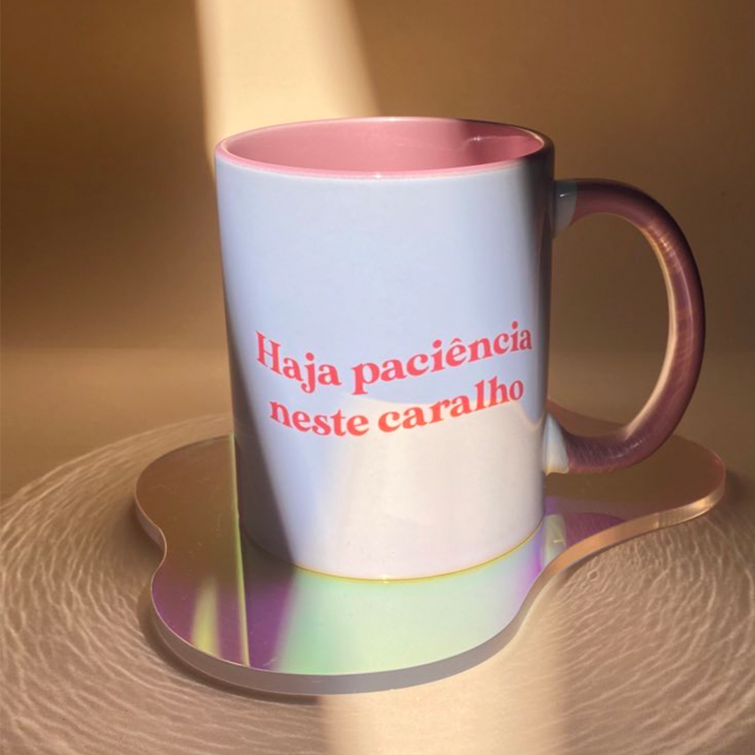 Caneca Haja Paciência - Andressa Herrera - Camisetas e acessórios divertidos