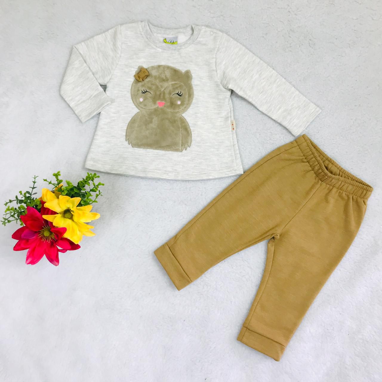 Calça Legging Infantil com Cinto - JOANINHA BABY