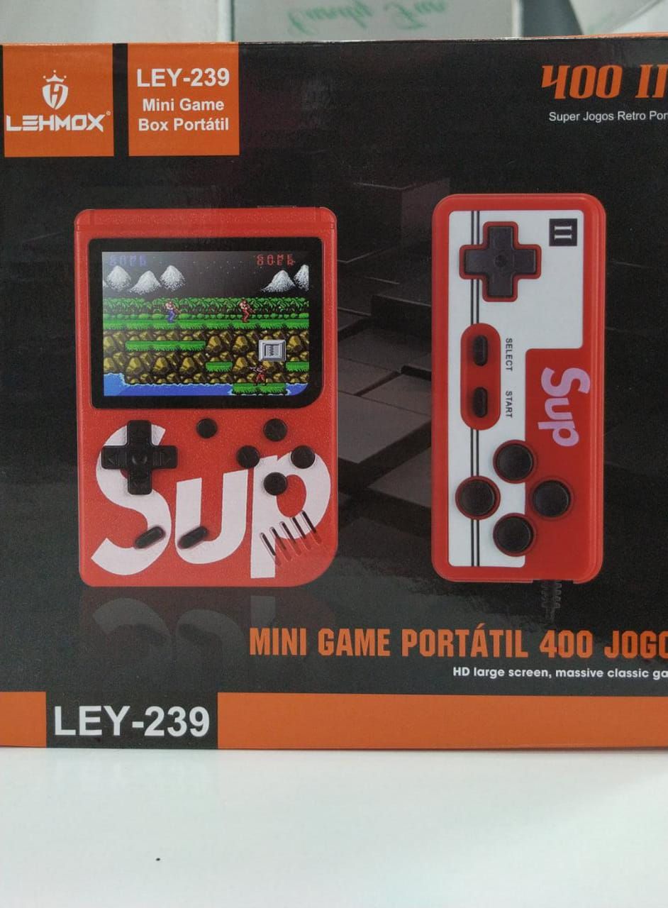 Video game super mini 400 jogo vermelho