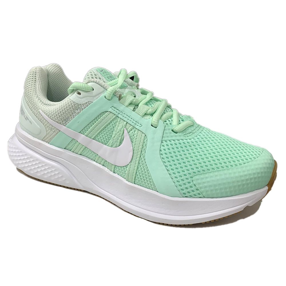 Tenis Nike Run 2 Feminino Verde Claro e Branco - 10K