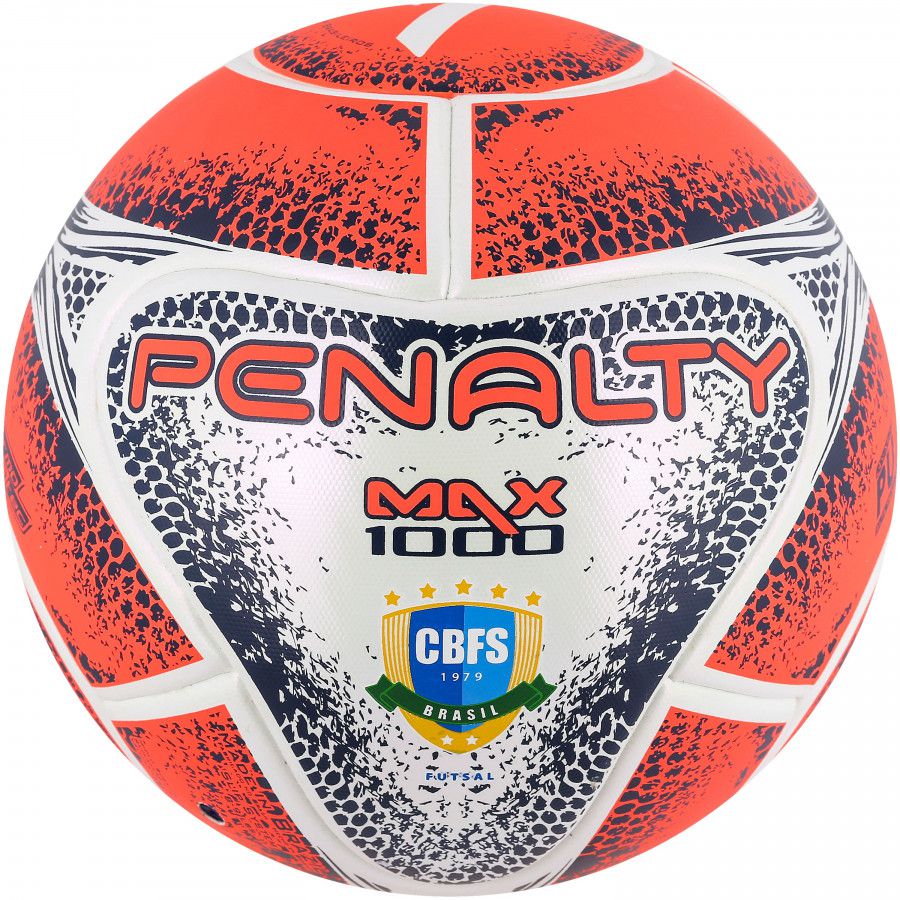 Bola de Futsal Penalty Max 1000 X - Branco e Preto - Mercadão Dos Esportes,  loja de materiais esportivos