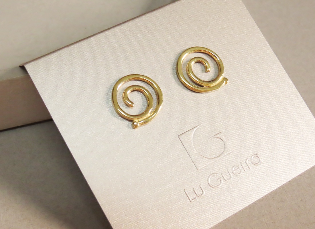 BRINCO ESPIRAL VAZADO VERMEIL - Atelier Lu Guerra - Design exclusivo em ...