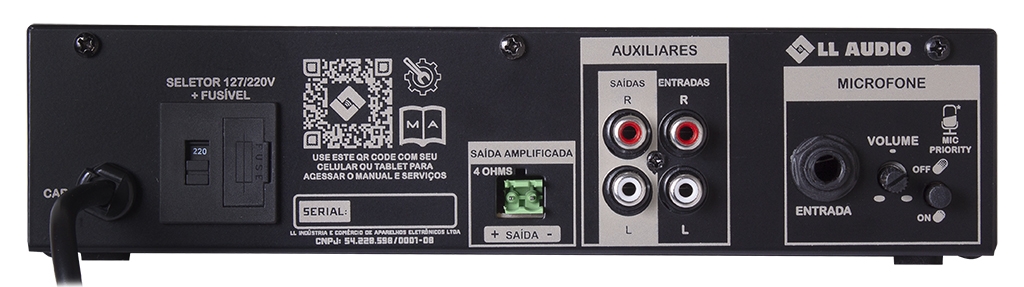 Amplificador Compacto de Potência NCA - SA100 - Casadei Instrumentos ...