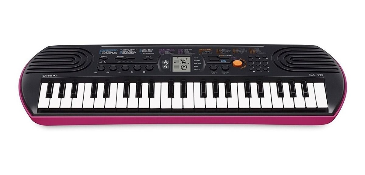 Teclado Casio Infantil sa78 44 Teclas - Casadei Instrumentos Musicais