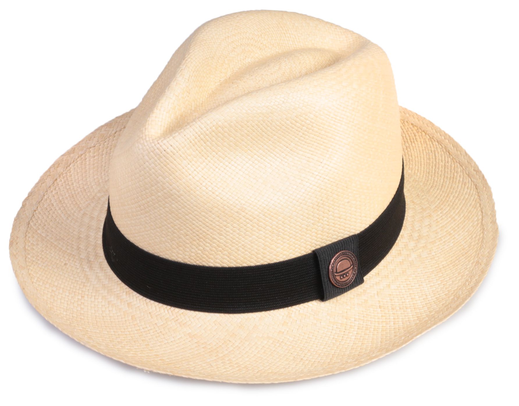 Chapéu Panamá Natural Bege Faixa Preta Tradicional Montecristi - Chapéu &  Estilo | Custom Hats