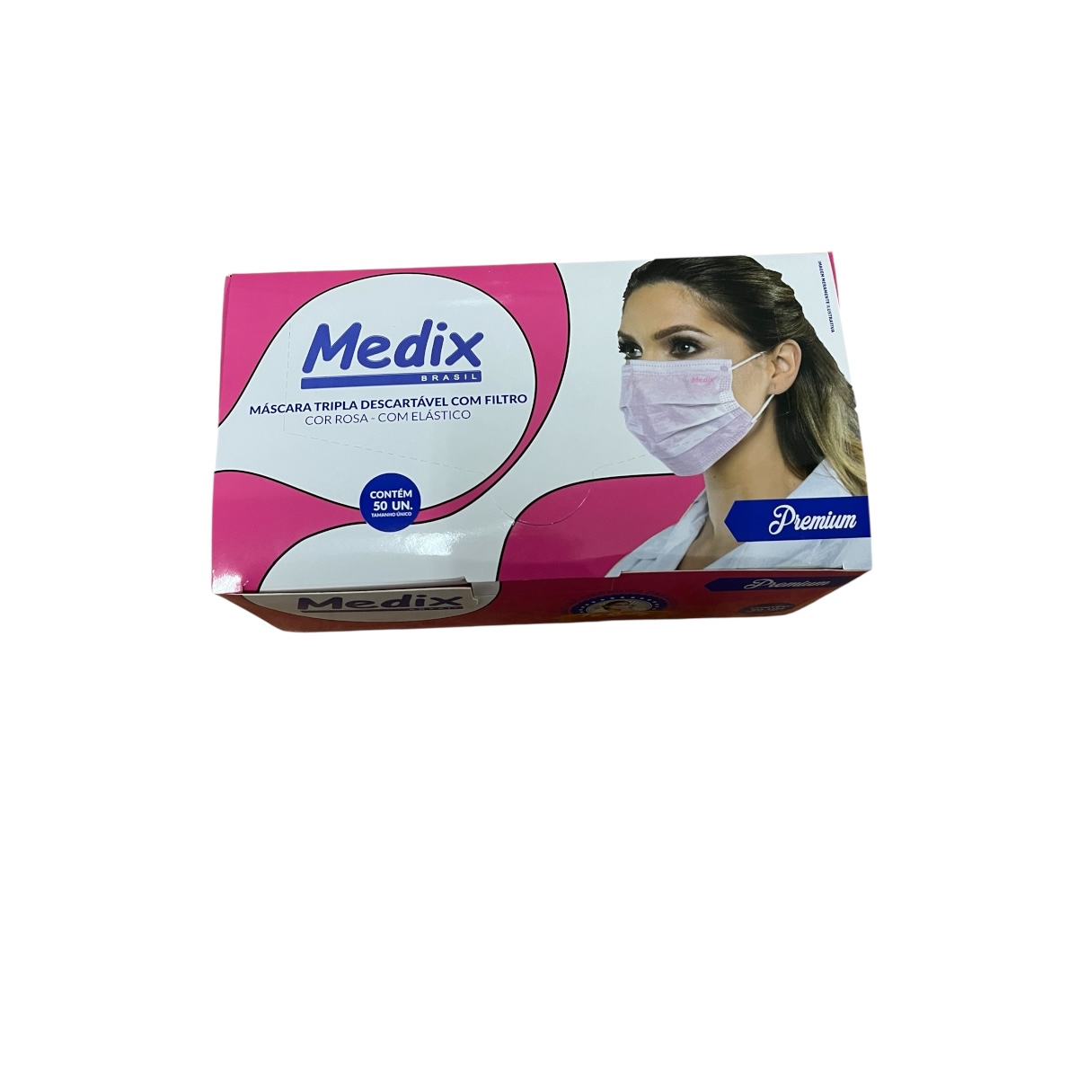 Mascara Cirurgica C/ Elast Cx C/50 un Rosa - Medix - EniFar