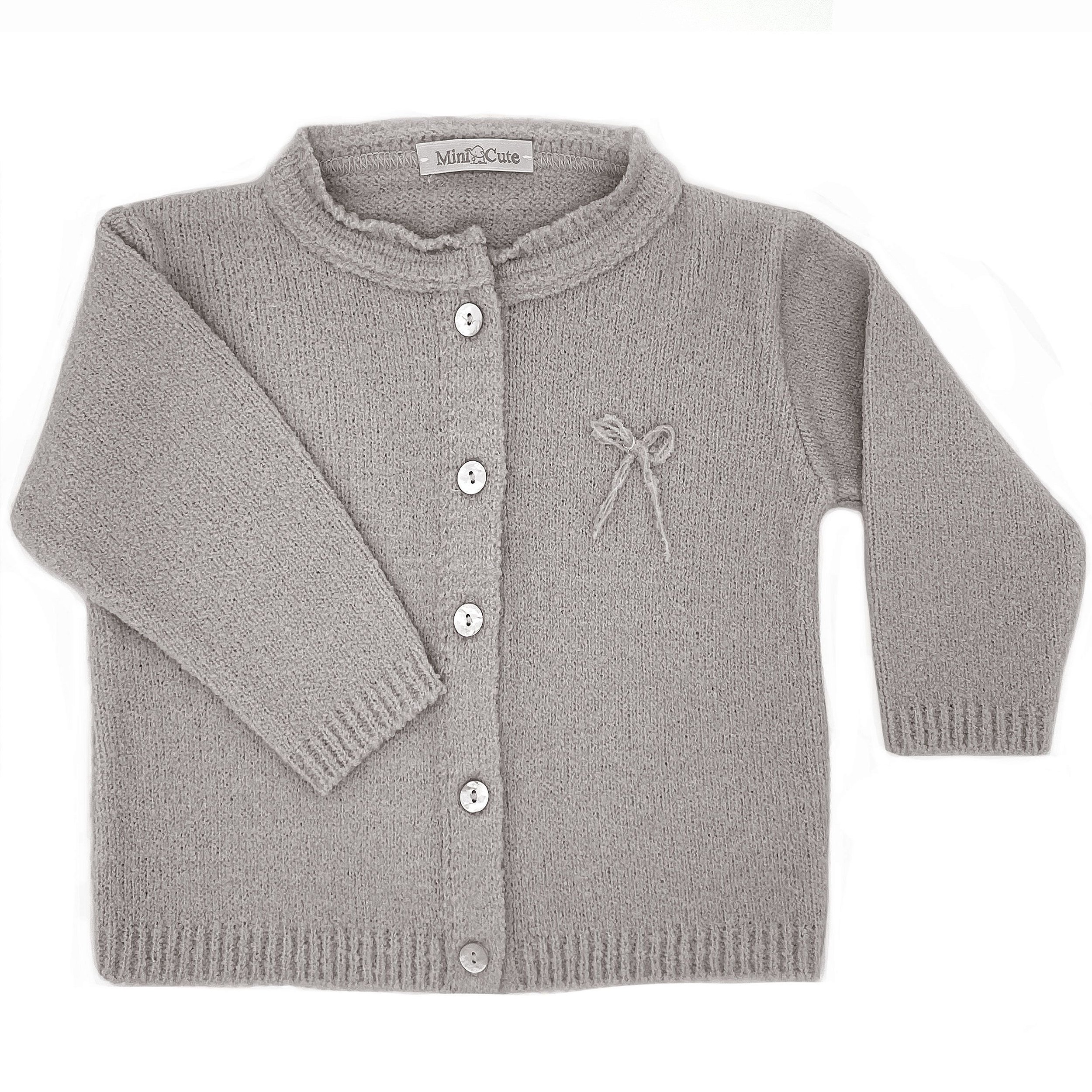 Casaco infantil tricô botão - MINICUTE | Roupas Infantis