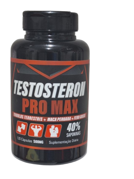 Testosteron Pro Testosteron Pro Max 120cp de 500mg 40% saponinas - Empório Delizia ...