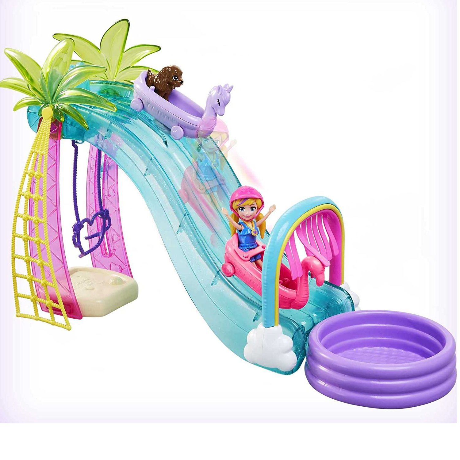 Playset - Polly Pocket - Polly e Shani - Caminhão de Sorvete