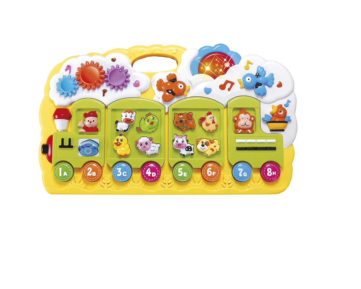 Brinquedo Teclado Piano Moranguinho Animais Musical Infantil