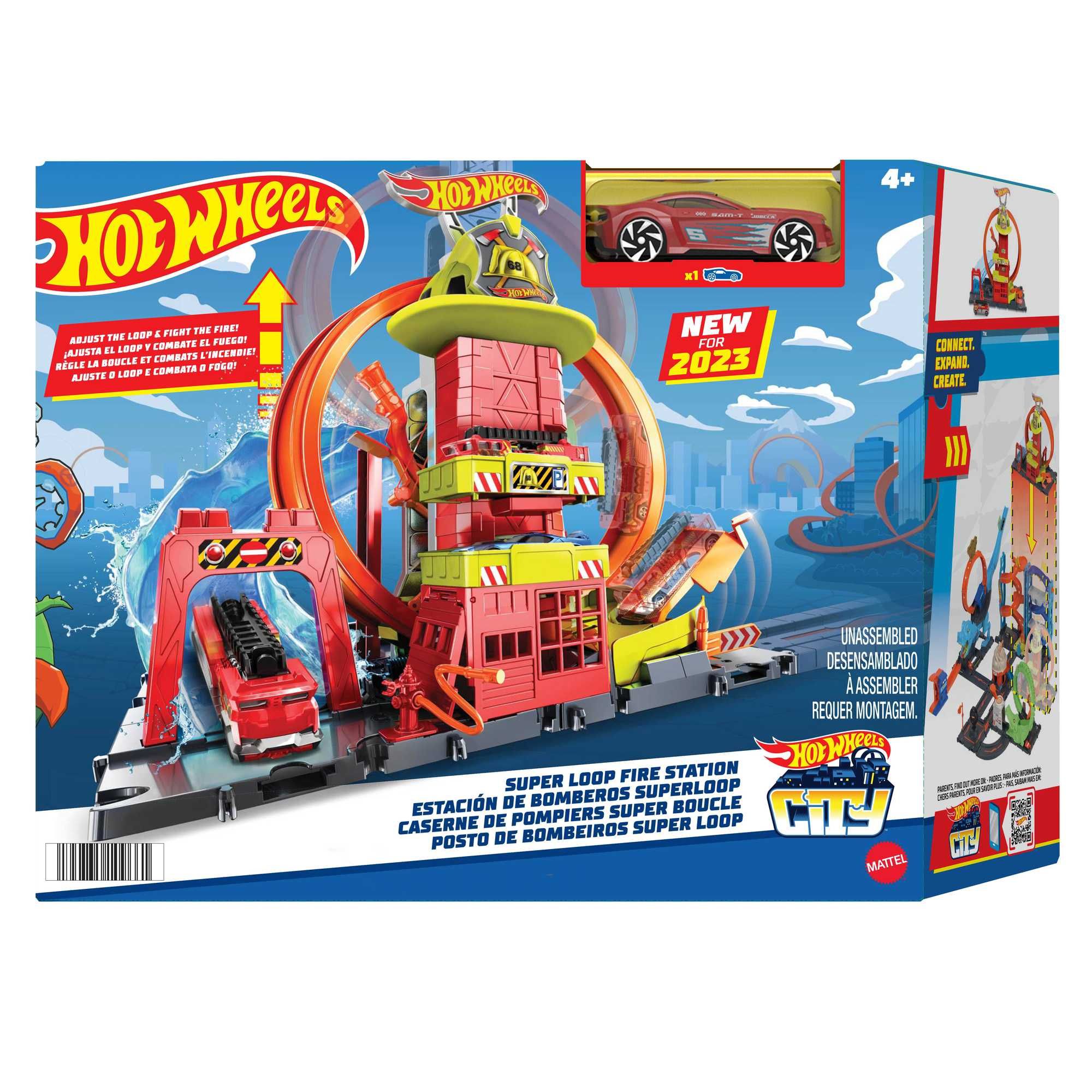 Pista Hot Wheels De Acrobacia Girar Marcar - Com 1 Carrinho