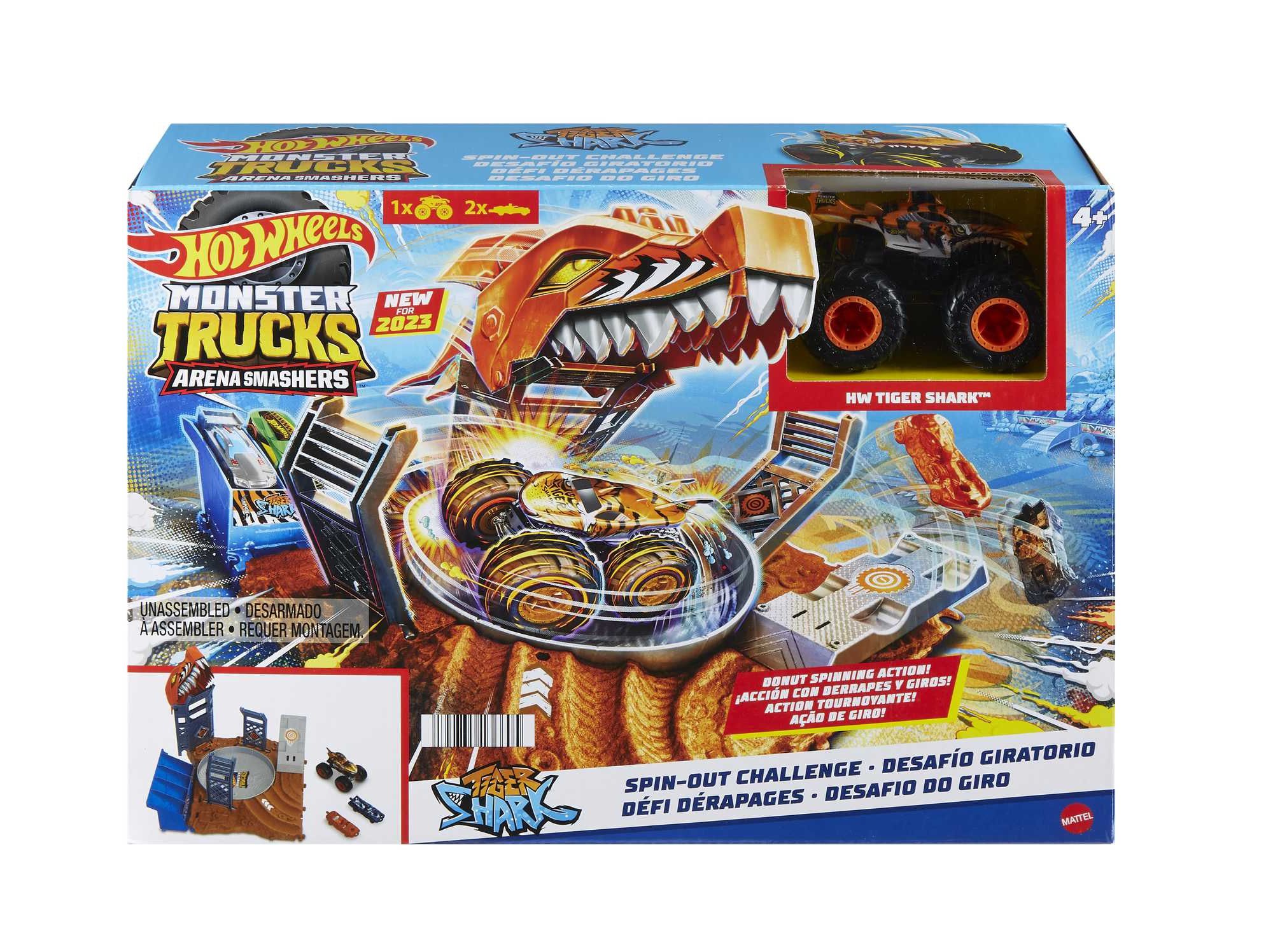 Hot Wheels Pista Monster Trucks Color Shifters Playset Mattel - HGV14