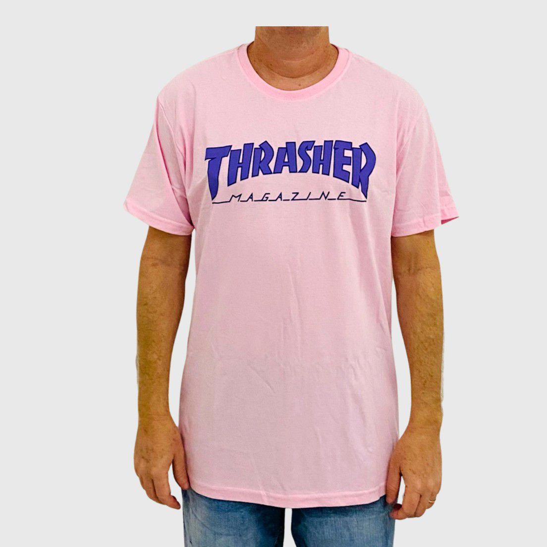 Camiseta Thrasher Outlined Rosa - Giro Boards Skate Shop - A loja do skate  profissional
