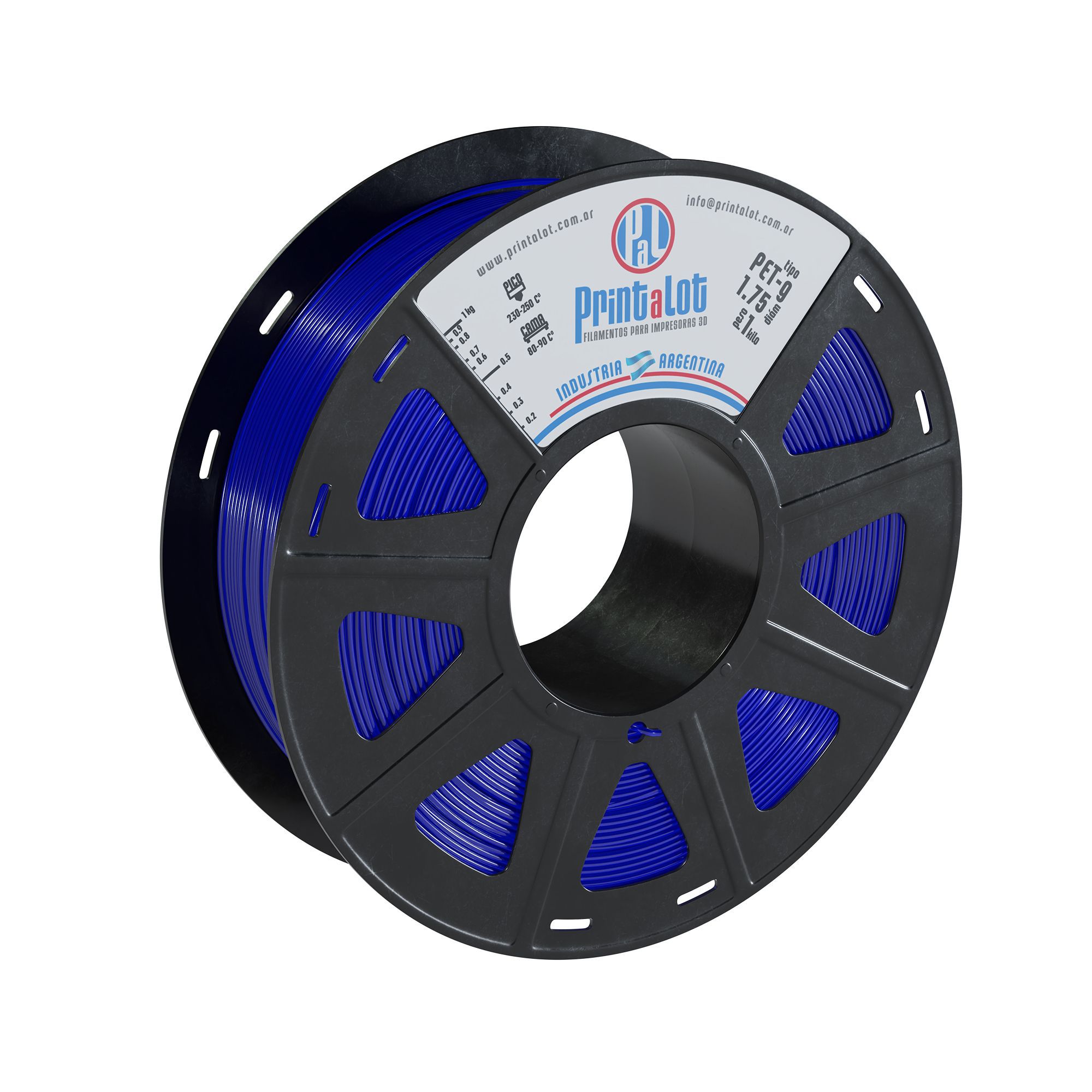 eSUN 3D Filamento PETG azul de 1,75 mm, 1 kg (2,2 lb), filamento PETG para  impresora 3D, 1,75 mm, azul semitransparente