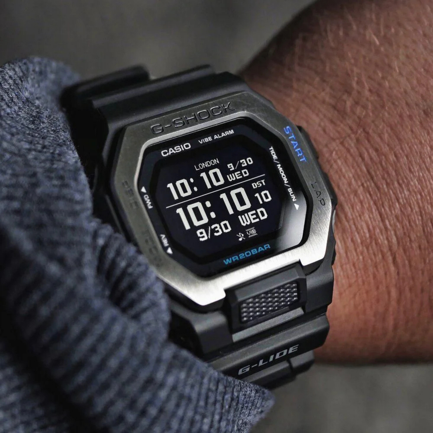 時計 G-SHOCK G-LIDE GBX-100-1JF G-Shock GBX-100-1DR G-LIDE Surf MIP Azul 200M - Relojoaria Impala