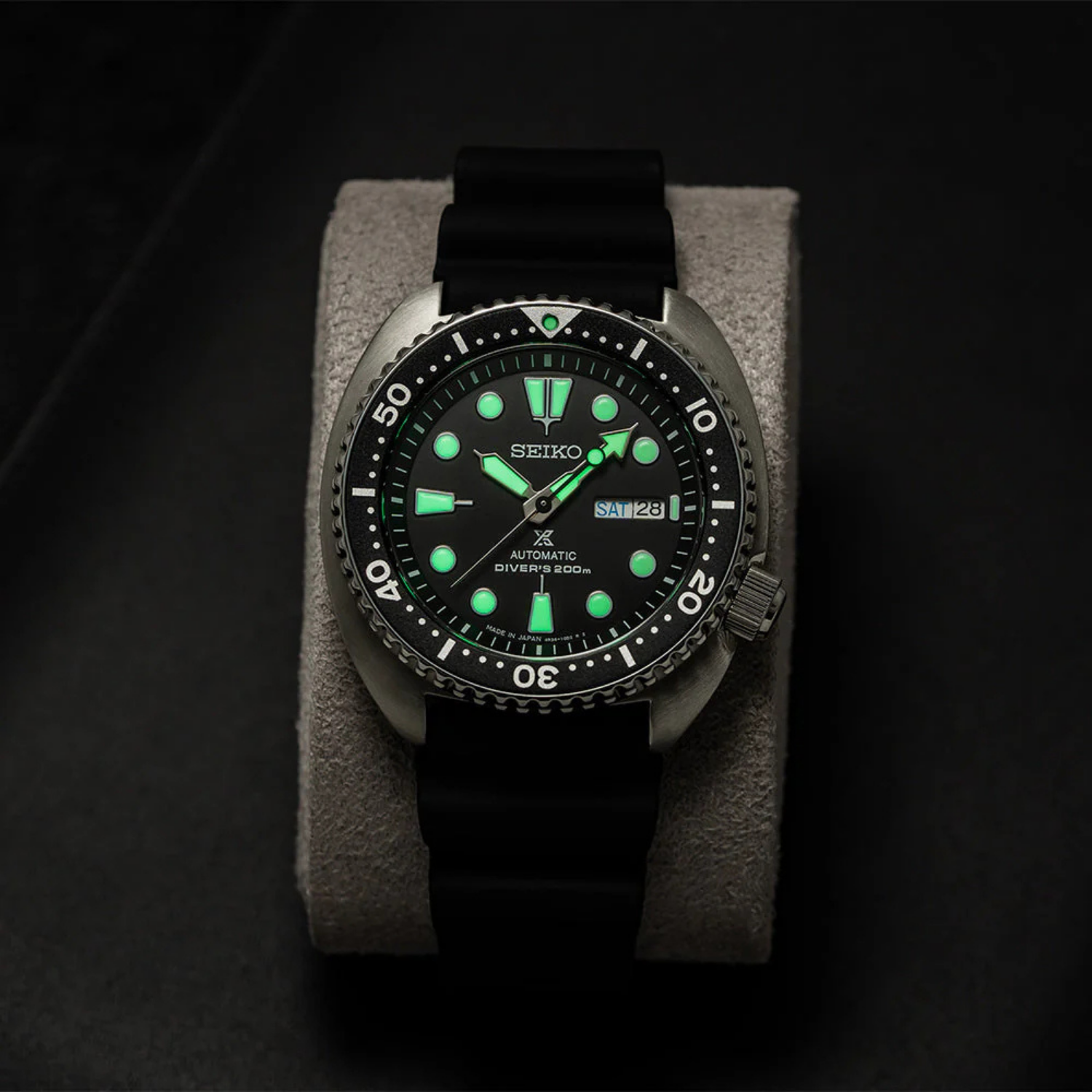 Seiko Prospex SRPE93 Turtle Automático Preto 45mm 200m