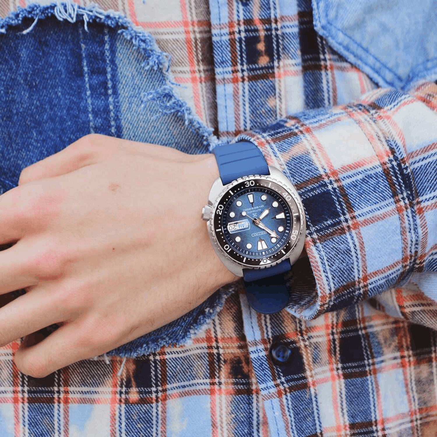 Seiko Prospex SRPF77 King Turtle Manta Ray 45mm 200m - Relojoaria