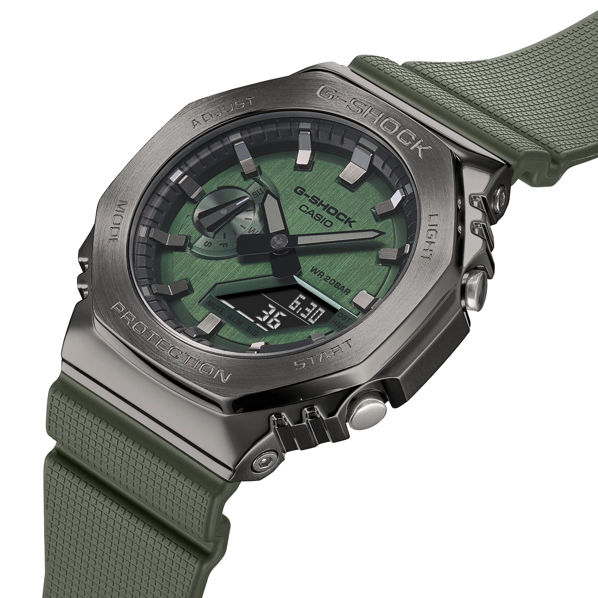 G-Shock G-Steel GM-2100B-3ADR Verde Quartzo - Relojoaria Impala