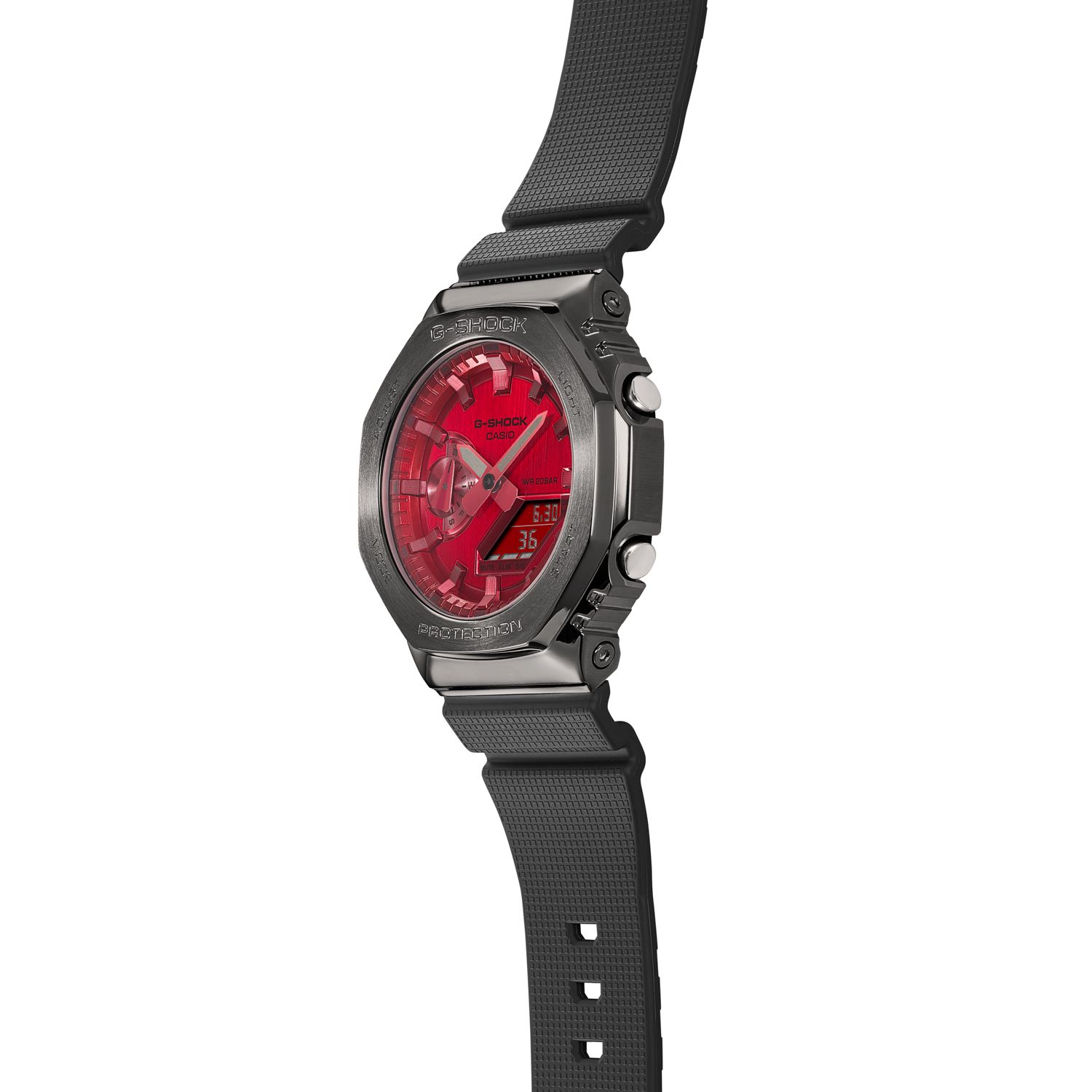 G-Shock G-Steel GM-2100B-4ADR Vermelho Quartzo - Relojoaria Impala