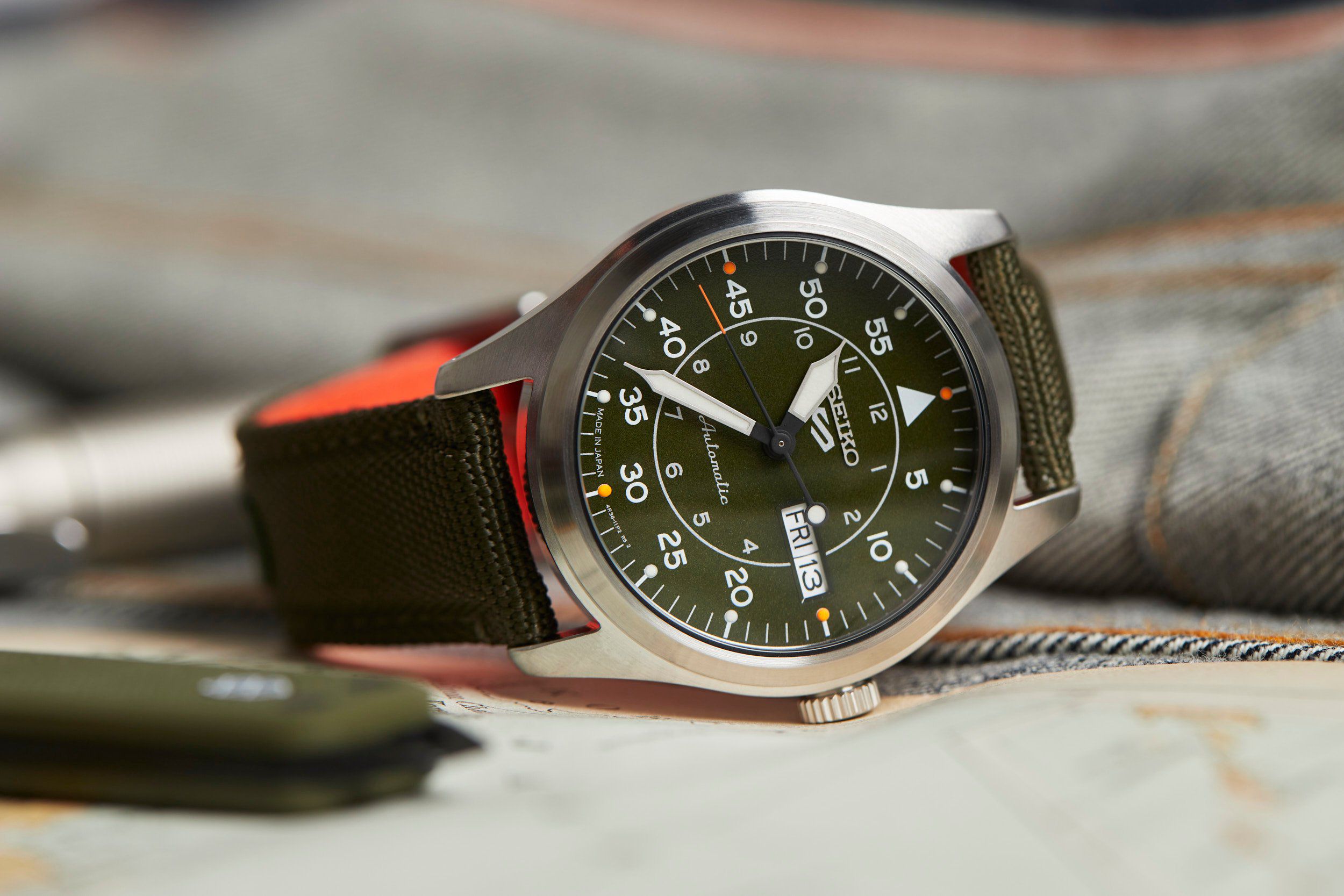 Relógio Seiko 5 Sports Field SRPH29K1 Automático 10 ATM Verde