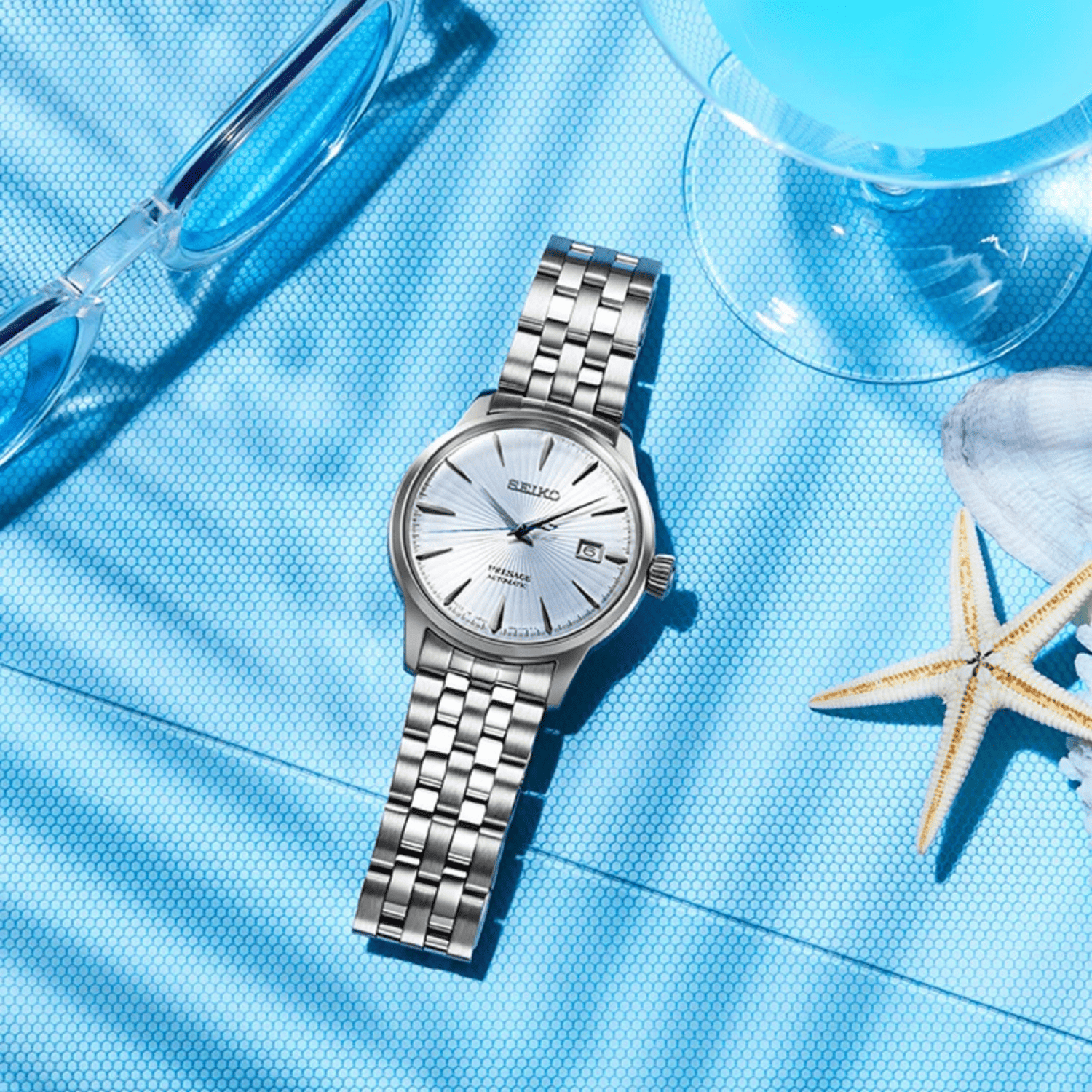 Relógio Seiko Presage Sky Diving SRPE19J1 Automático 5 ATM Azul