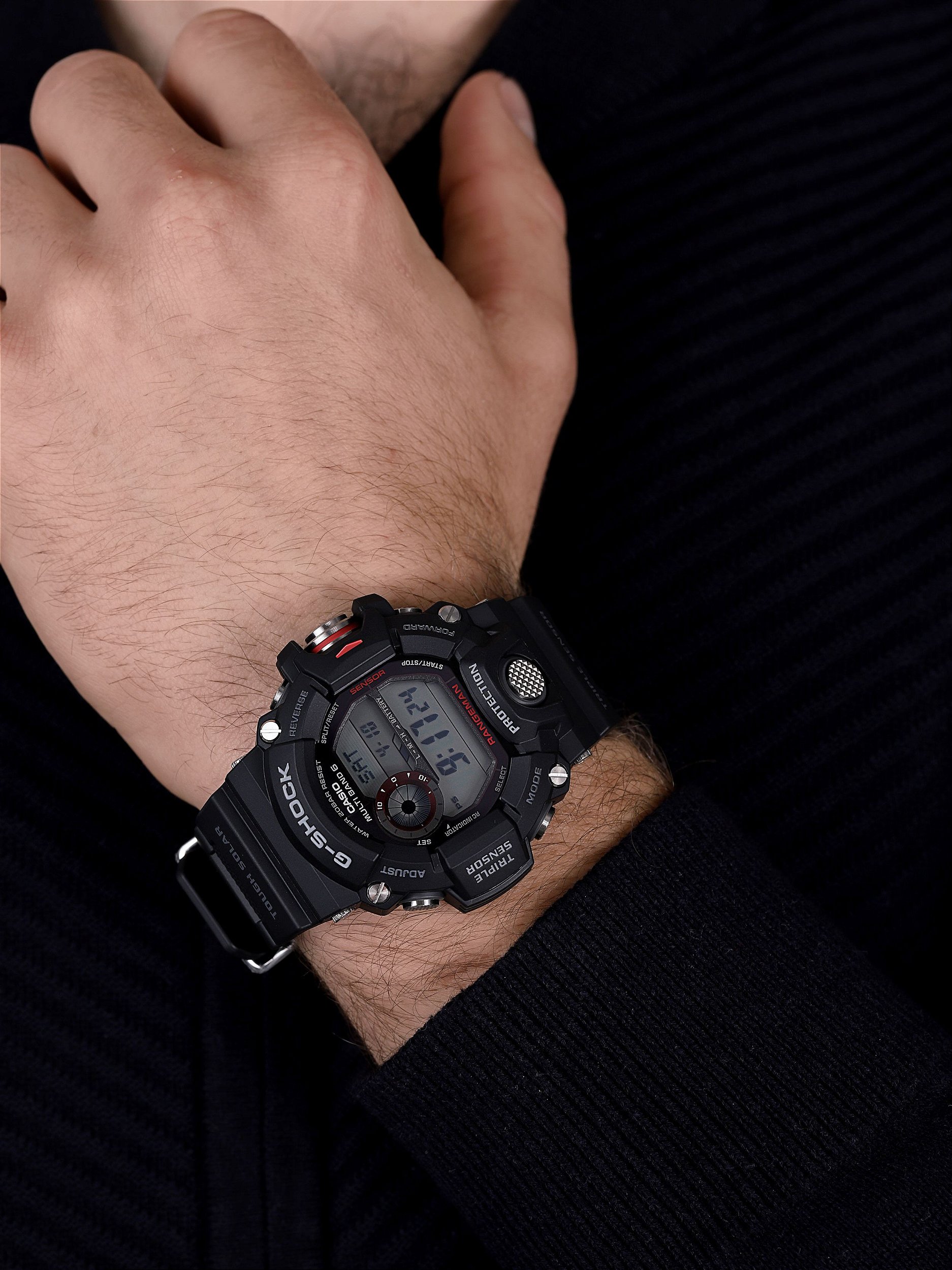 腕時計 CASIO G-SHOCK MASTER OF G LAND RANGEMAN G-SHOCK Rangeman GW-9400-1DR Master of G Preto - Relojoaria Impala