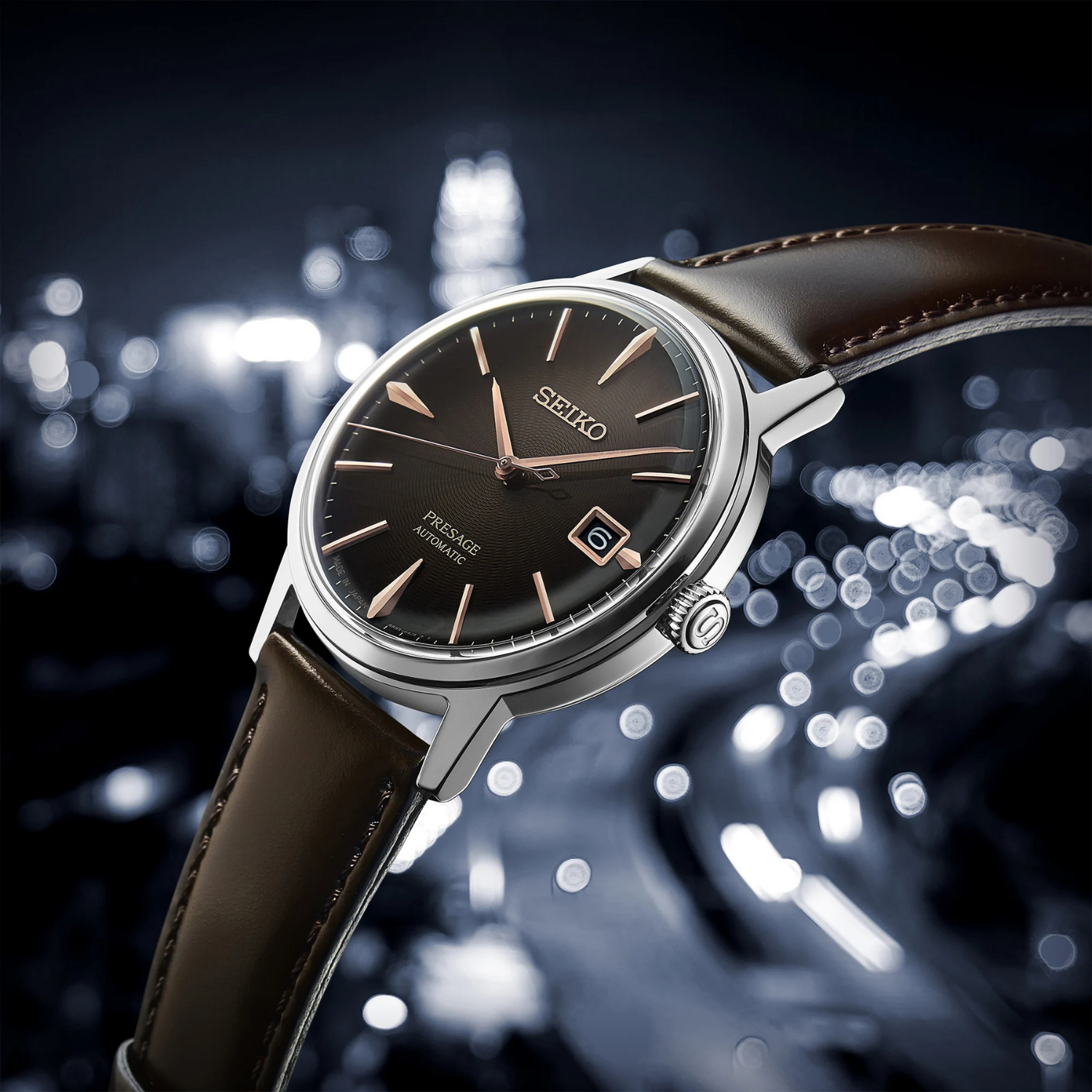 Seiko Presage SRPJ17 Irish Coffee Marrom Automático 39.5mm
