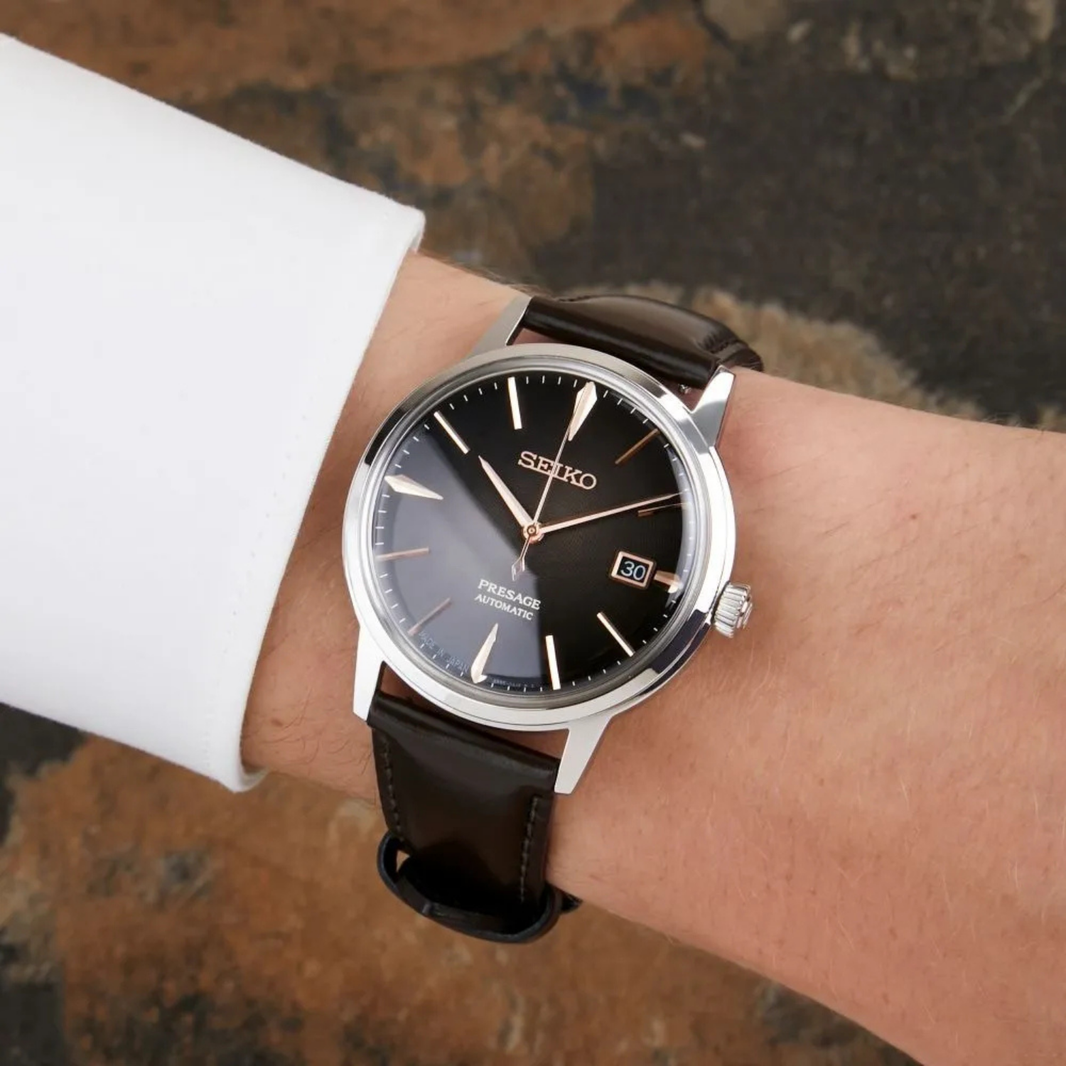 Seiko Presage SRPJ17 Irish Coffee Marrom Automático 39.5mm