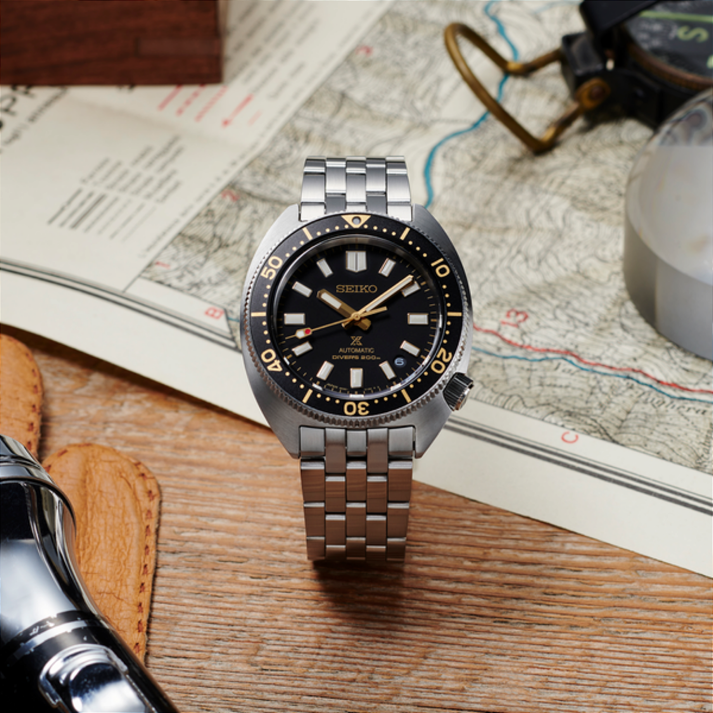 A*i様 SEIKO PROSPEX Seiko Prospex Turtle SBDC173 / SPB315 Automático 20 ATM Preto