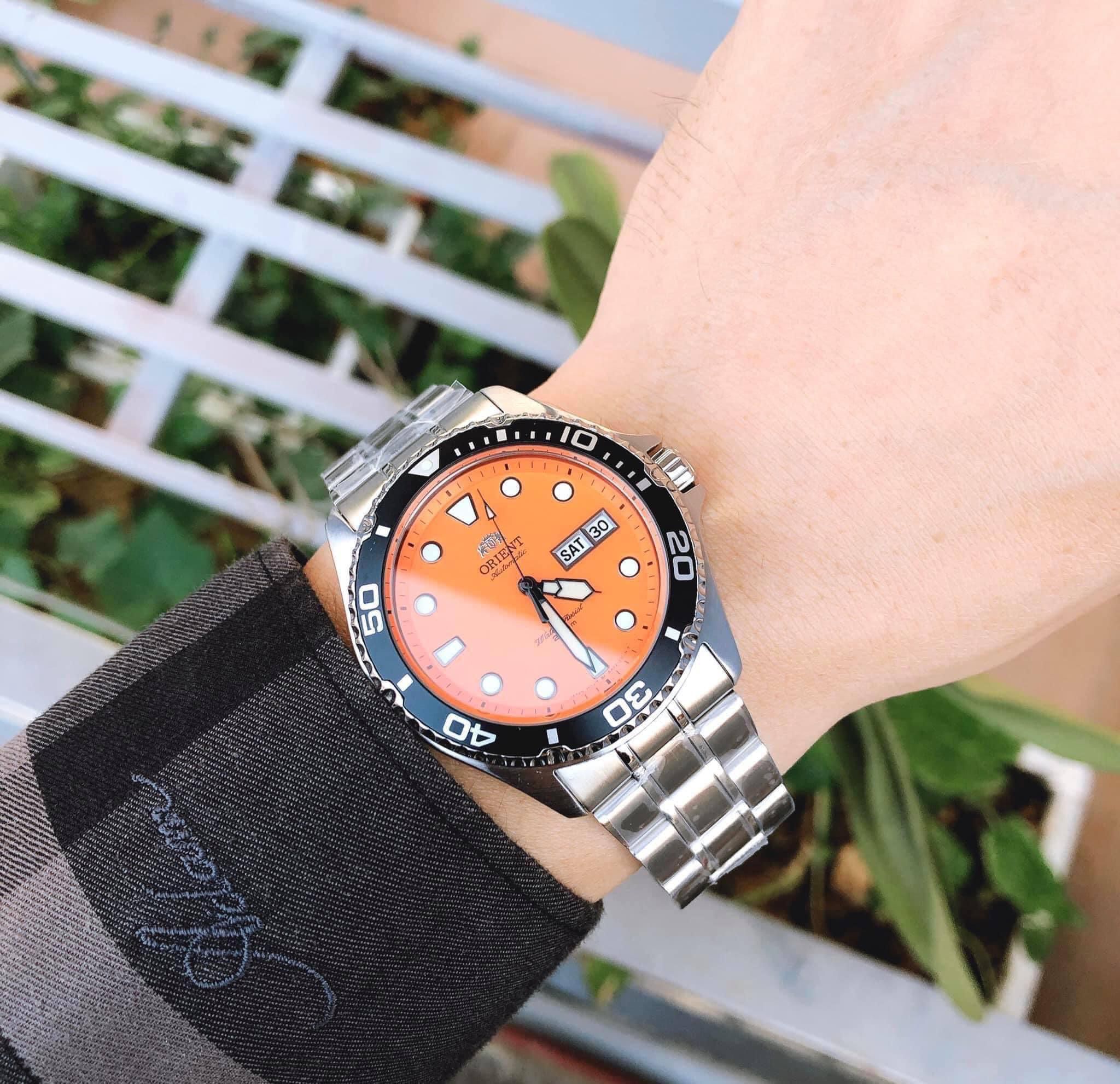 Orient Ray Automático FAA02006M9 Diver Aço 200m - Relojoaria