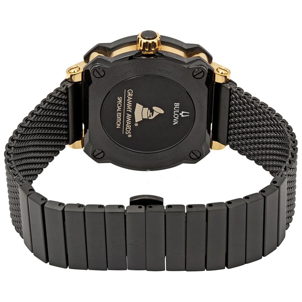 Bulova Grammy Awards 98B303 Edição Especial Gunmetal Safira