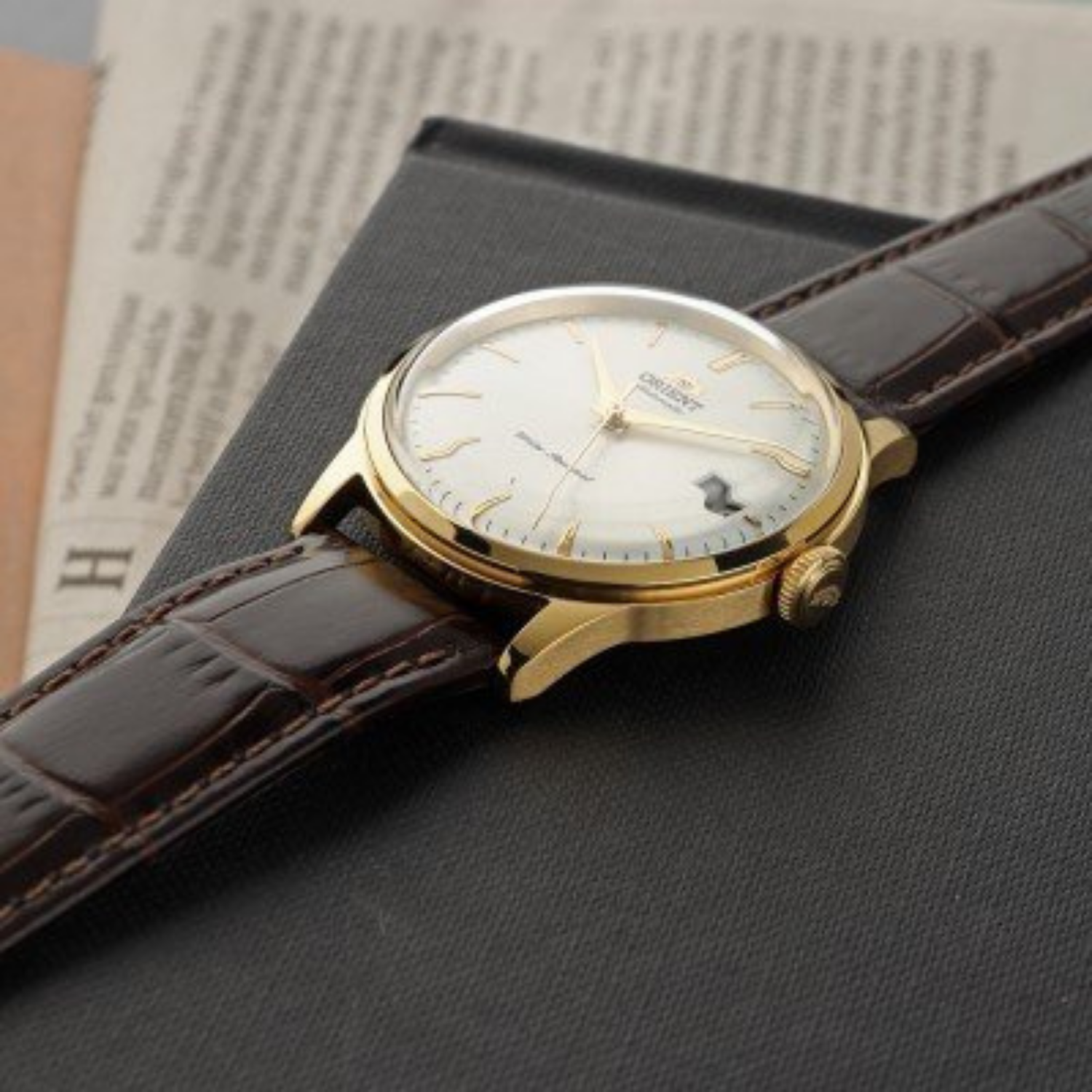 Orient Bambino RA-AC0M01S30B Automático IP Gold Creme - Relojoaria