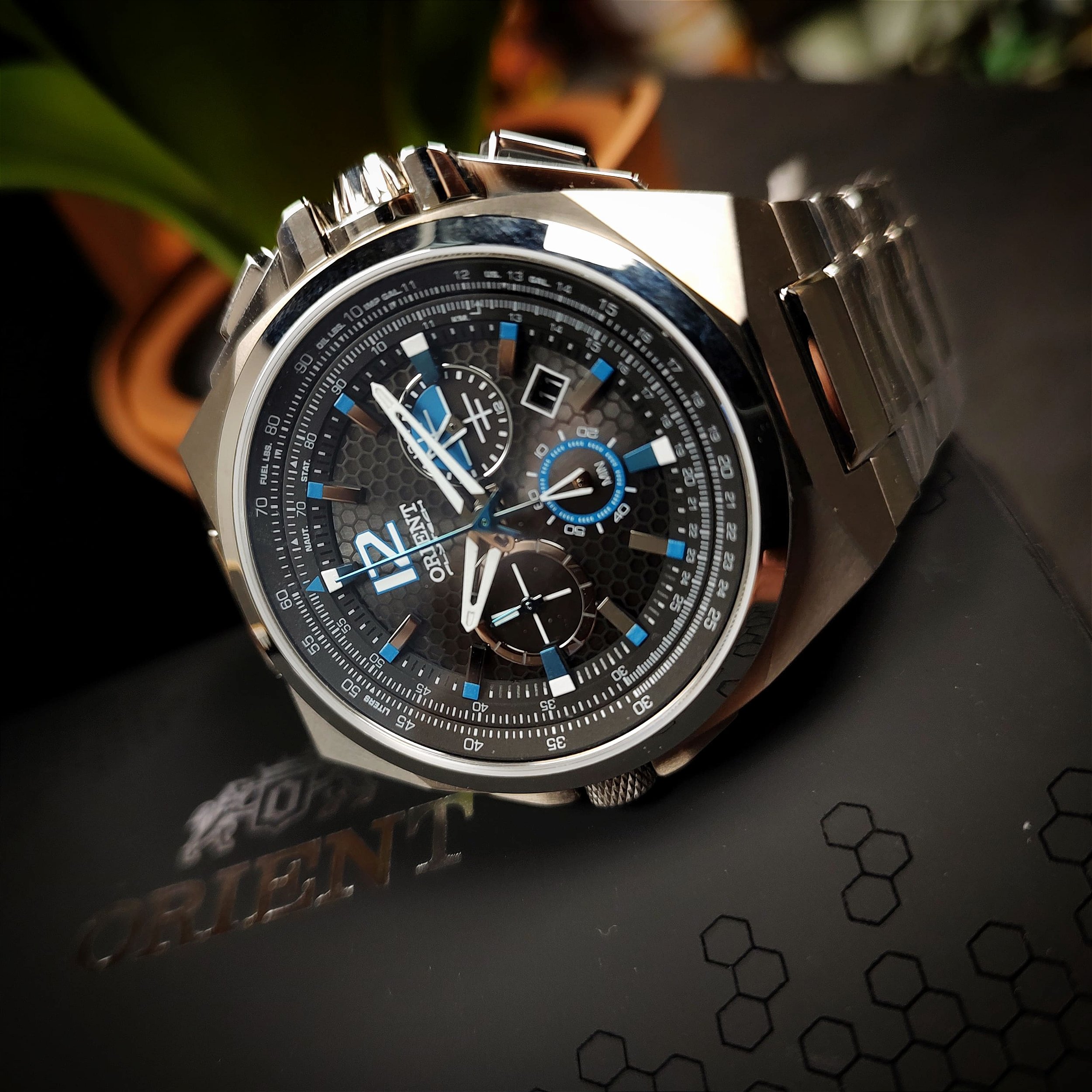 Orient MBTPC007 - G2PX – Flytech Solar em Titânio com Safira e