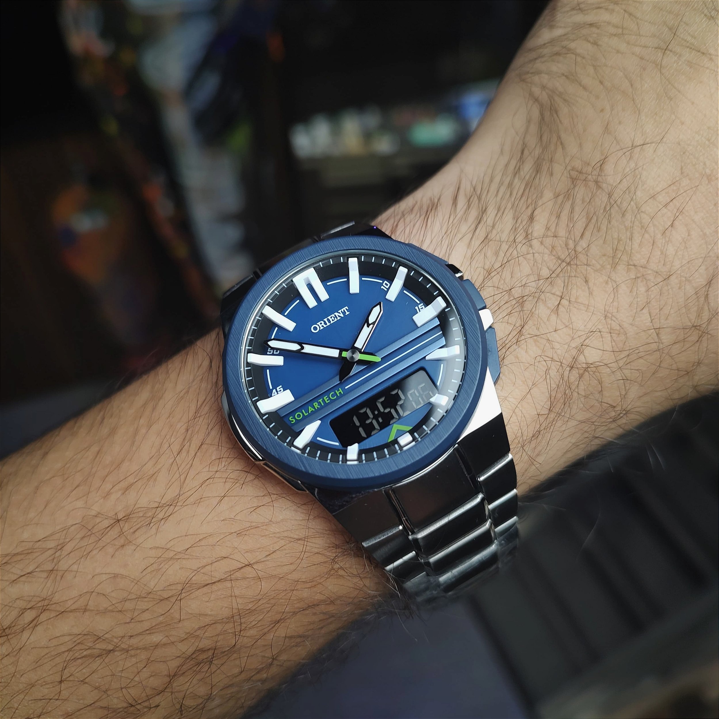 Orient MTSSA007 D1SX – Solar, Dual Time, Bioceramica e aço