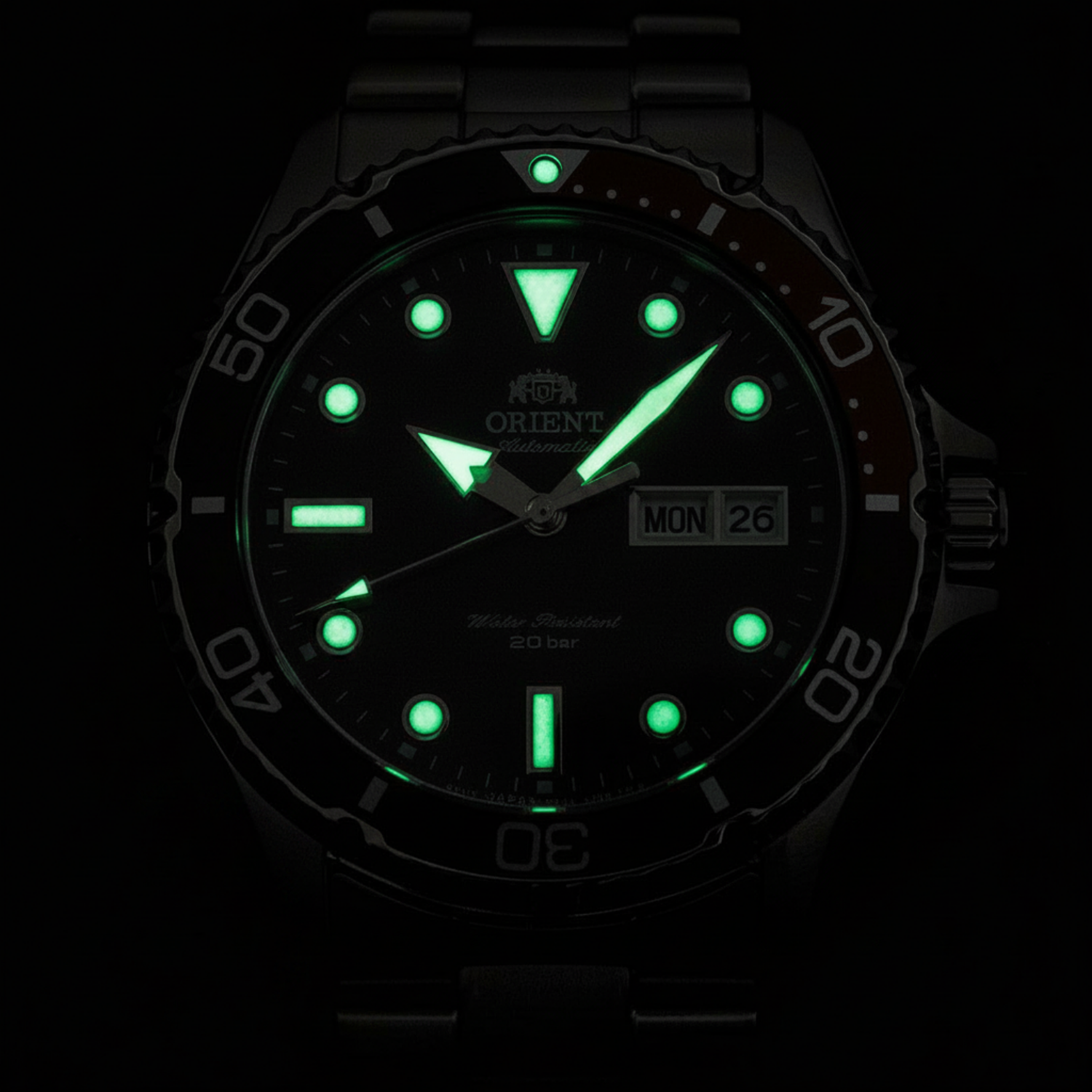 Orient Kamasu RA-AA0814R19B Vinho Automático - Relojoaria Impala