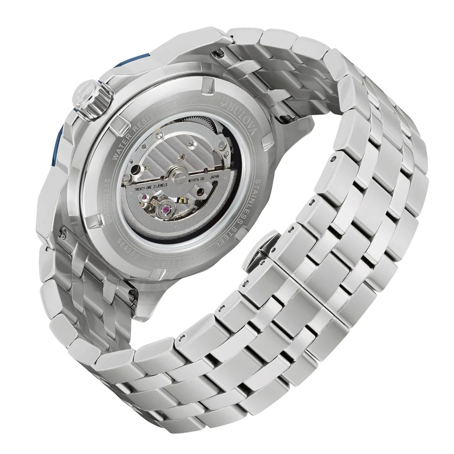 Bulova 98A302 Marine Star Automático – 45mm, 200M, Mostrador Azul ...