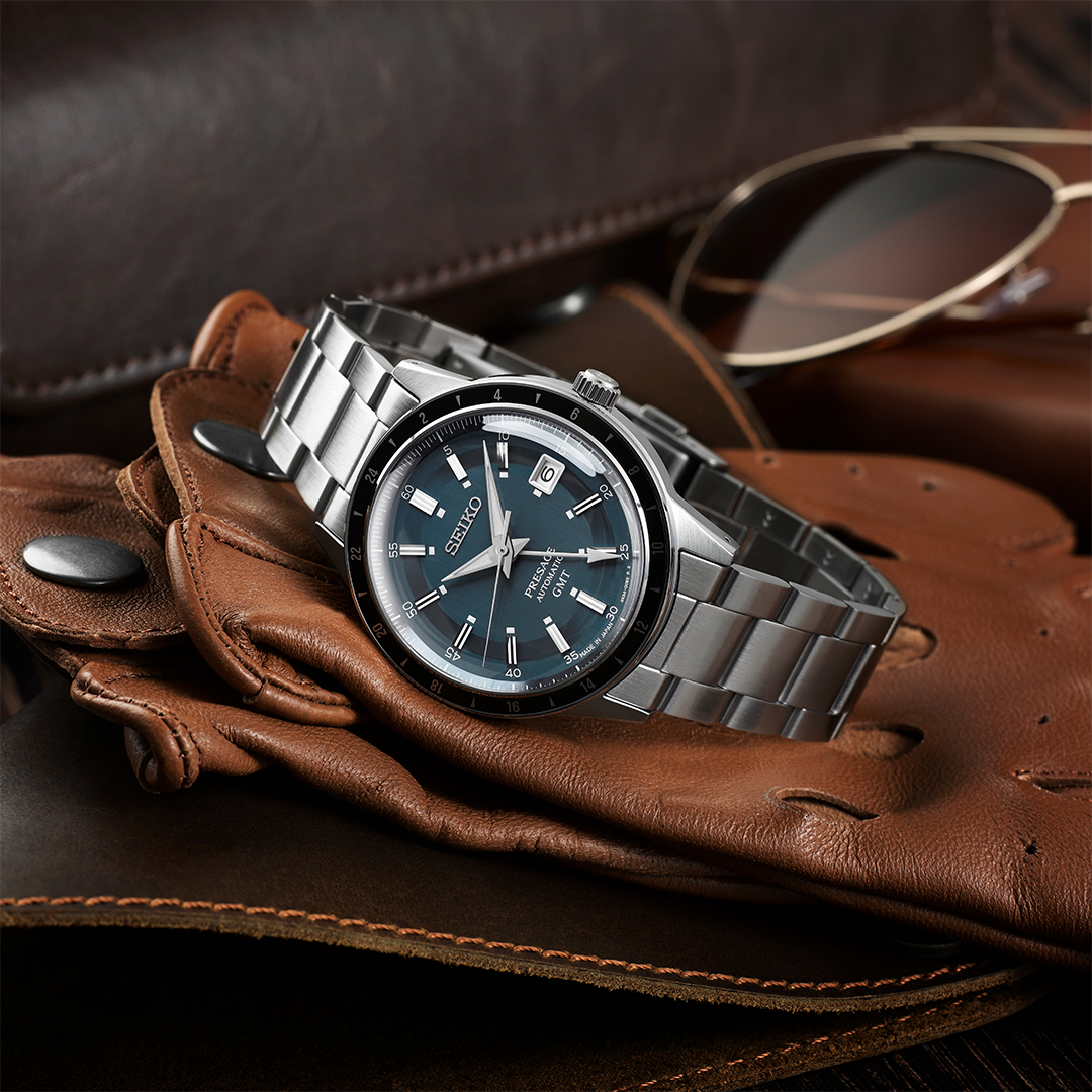 Relógio Seiko Presage Style 60s GMT SARY229 / SSK009 Automático