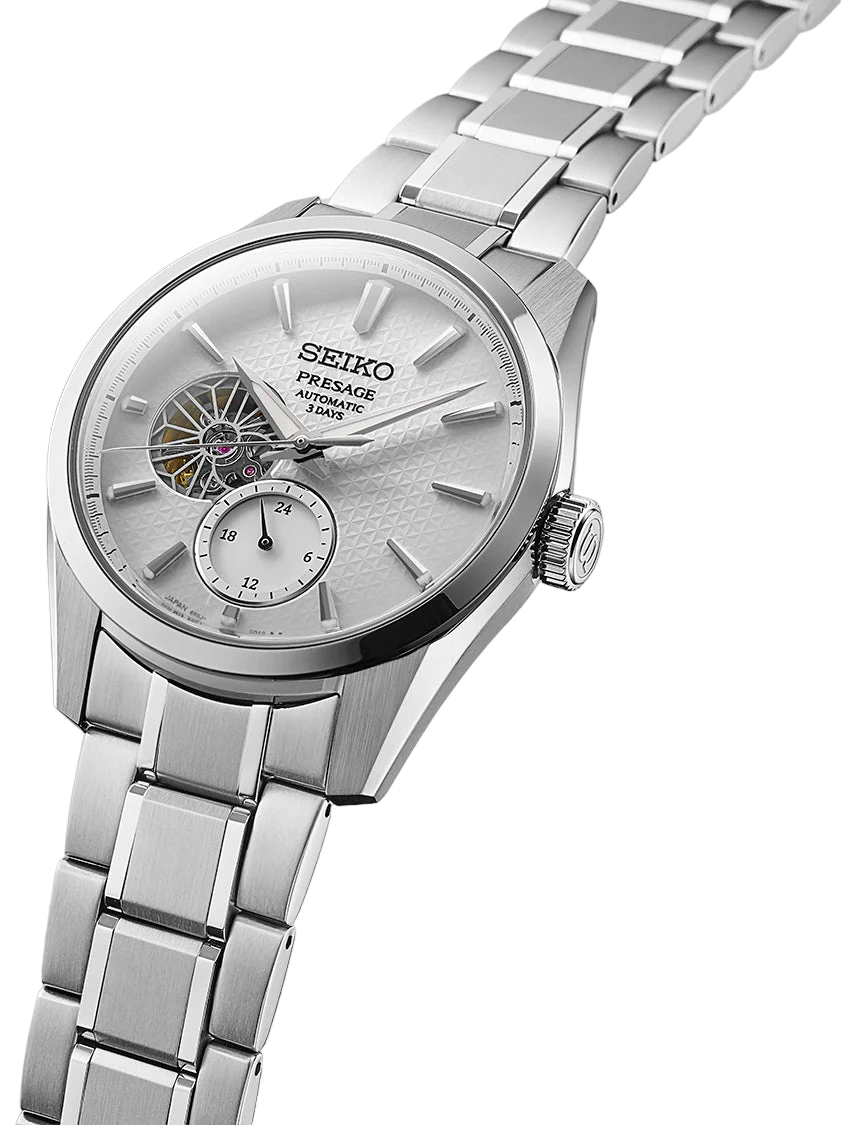 Relógio Seiko Presage Sharp Edged Shironeri 3 Days SPB415